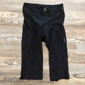 Nishiki Black Molded Crop Bike Leggings Mid Rise XL